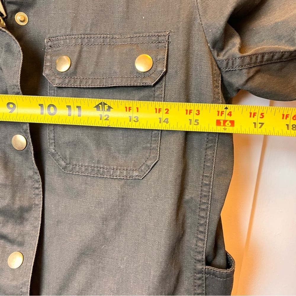 J. Crew Boyfriend Field Jacket Relaxed Fit Size XS Green Military Bella Swan y2k - Picture 6 of 8